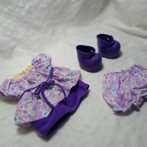 6 pieces Cabbage Patch Kids purple original Outfit, circa 2005